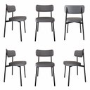 Ver imagem 1 de Cadeira Fixa com 4 Pés 50 X 44,7 X 83,8 Cm com 6 Unidades Alloa