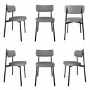 Ver imagem 1 de Cadeira Fixa com 4 Pés 50 X 44,7 X 83,8 Cm com 6 Unidades Alloa