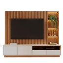Ver imagem 2 de Rack com Painel para TV até 82 Polegadas 4 Gavetas e Nichos com LED Multimóveis Crcol-RCP007