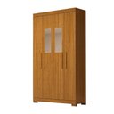 Ver imagem 1 de Guarda Roupa Solteiro 4 Portas 100% Mdf com Espelho Lana Acp Móveis Cinamomo
