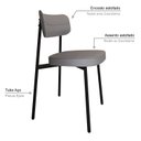 Ver imagem 5 de Cadeira Alloa Fixa com 4 Pés 50 X 44,7 X 83,8 Cm com 1 Unidade