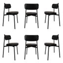 Ver imagem 1 de Cadeira Fixa com 4 Pés 50 X 44,7 X 83,8 Cm com 6 Unidades Alloa