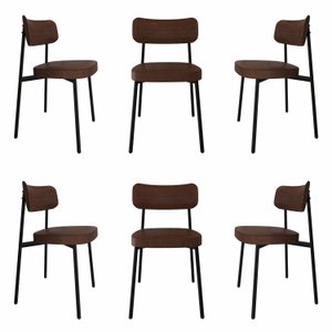 Cadeira Fixa com 4 Pés 50 X 44,7 X 83,8 Cm com 6 Unidades Alloa