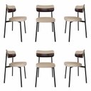 Ver imagem 1 de Cadeira Fixa com 4 Pés 50 X 44,7 X 83,8 Cm com 6 Unidades Alloa