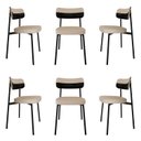 Ver imagem 1 de Cadeira Fixa com 4 Pés 50 X 44,7 X 83,8 Cm com 6 Unidades Alloa