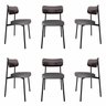 Cadeira Fixa com 4 Pés 50 X 44,7 X 83,8 Cm com 6 Unidades Alloa - 1