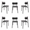 Cadeira Fixa com 4 Pés 50 X 44,7 X 83,8 Cm com 6 Unidades Alloa - 1