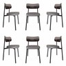 Cadeira Fixa com 4 Pés 50 X 44,7 X 83,8 Cm com 6 Unidades Alloa - 1