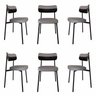 Cadeira Fixa com 4 Pés 50 X 44,7 X 83,8 Cm com 6 Unidades Alloa - 1