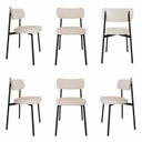 Ver imagem 1 de Cadeira Fixa com 4 Pés 50 X 44,7 X 83,8 Cm com 6 Unidades Alloa