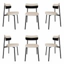 Ver imagem 1 de Cadeira Fixa com 4 Pés 50 X 44,7 X 83,8 Cm com 6 Unidades Alloa