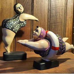 Escultura Banhista Resina na Plataforma Maiô Mosaico Premium - 8
