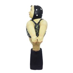 Escultura Banhista Resina na Plataforma Maiô Mosaico Premium - 5