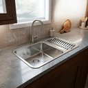 Ver imagem 4 de Kit Cuba Dupla Gourmet 64x40 Inox 304 com Torneira Brinovar Luxo
