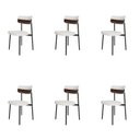 Ver imagem 1 de Cadeira Fixa com 4 Pés 50 X 44,7 X 83,8 Cm com 6 Unidades Alloa