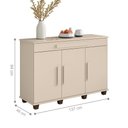 Ver imagem 2 de Balcão Porto de Savana 3 Portas 1 Gaveta 137cm Off White RV Móveis