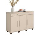 Ver imagem 3 de Balcão Porto de Savana 3 Portas 1 Gaveta 137cm Off White RV Móveis