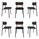 Ver imagem 1 de Cadeira Fixa com 4 Pés 50 X 44,7 X 83,8 Cm com 6 Unidades Alloa