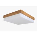 Ver imagem 1 de Plafon Madeira Louro Freijo 35cm Mdf Led 12w