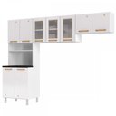 Ver imagem 1 de Cozinha de Aço Compacta Diamante 9 Portas com Vidro Branco 818444 - Telasul