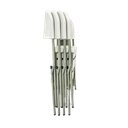 Ver imagem 4 de Cadeira Branca Dobrável Vghome Reforçada até 200kg – Prática e Resistente