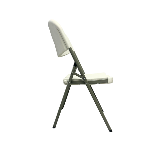 Cadeira Branca Dobrável Vghome Reforçada até 200kg – Prática e Resistente