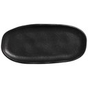 Ver imagem 2 de Kit 6 Travessas Rasas 16,5x8cm Cerâmica Preta Porto Brasil Mesa Buffet Sushi Orgânica