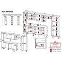 Ver imagem 3 de Armário Cozinha Modulada Completa 329,5cm Pequim Top Multimóveis Mp3755 Preto
