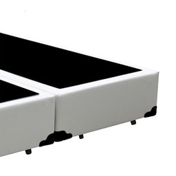 Cama Box Blindado Casal Bipartido King Design Sintético Branco 138x188x40 - 2