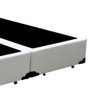 Cama Box Blindado Casal Bipartido King Design Sintético Branco 138x188x40 - 2