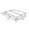 Cama Box Blindado Casal Bipartido King Design Sintético Branco 138x188x40 - 3