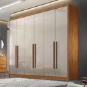 Ver imagem 4 de Guarda Roupa Casal Linea 6 Portas 6 Gavetas Cinamomo Fendi - Novo Horizonte