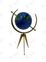 Ver imagem 3 de Peça Decorativa Globo Terrestre Azul 36cm 14689-pl