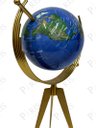 Ver imagem 2 de Peça Decorativa Globo Terrestre Azul 36cm 14689-pl