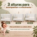 Ver imagem 6 de Quarto de Bebê Completo com Berço Americano 3 em 1 e Colchão Incluso Flor Multimóveis MP4945