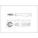 Ver imagem 5 de Carretilha de Corte Utilità em Zamak Cromado e Nylon com Cabo de Polipropileno Preto