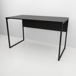 Mesa de Escritório Retangular Indus Economica 100cmx60cmx74cm - Preto - Escrivaninha, Home Office, M - 1