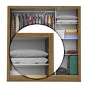 Ver imagem 7 de Guarda-Roupa Casal 3 Portas com Espelho Porto Plus Espresso Móveis Marrom/Cinamomo Branco