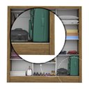 Ver mais imagens de Guarda-Roupa Casal 3 Portas com Espelho Porto Plus Espresso Móveis Marrom/Cinamomo Branco