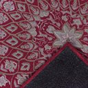 Ver imagem 4 de Tapete Sala Quarto Antiderrapante Tipo Belga Persa Clássico:gardenia Vermelho/1,50x2,00m