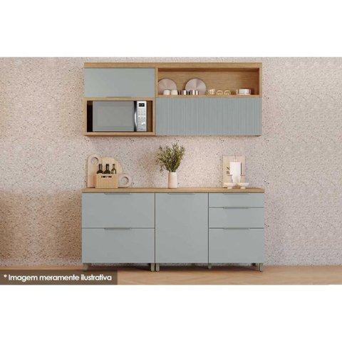 Kit de Cozinha Modulada 4 Peças Marquesa Gourmet C4p20 Nature/verde - Nesher