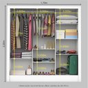 Ver imagem 5 de Guarda-Roupa Casal 3 Portas com Espelho Porto Plus Espresso Móveis Branco/Cinamomo