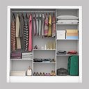 Ver imagem 2 de Guarda-Roupa Casal 3 Portas com Espelho Porto Plus Espresso Móveis Branco/Cinamomo
