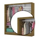 Ver imagem 6 de Guarda-Roupa Casal 3 Portas com Espelho Santiago Plus Espresso Móveis Marrom/Cinamomo Branco