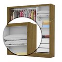 Ver imagem 7 de Guarda-Roupa Casal 3 Portas com Espelho Santiago Plus Espresso Móveis Marrom/Cinamomo Branco