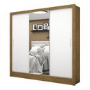 Ver imagem 3 de Guarda-Roupa Casal 3 Portas com Espelho Santiago Plus Espresso Móveis Marrom/Cinamomo Branco