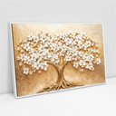 Ver imagem 2 de Quadro Decorativo Árvore com Flores Brancas Sala Quarto Casa Escritório