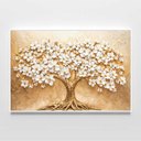 Ver imagem 3 de Quadro Decorativo Árvore com Flores Brancas Sala Quarto Casa Escritório