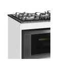 Ver imagem 4 de Balcão Gabinete para Cooktop de 5 Bocas e para Forno Elét. Bur 01 Porta Cor Branco Preto com Tampo M