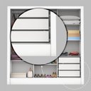 Ver mais imagens de Guarda-roupa Casal 3 Portas com Espelho Santiago Plus Espresso Móveis